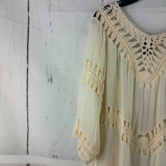 Questions Ivory Crochet Cardigan - Picture 12 of 13